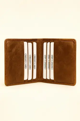 Modazone Men's BROWN 100% Leather Wallet Cardholder - MORVEN (1)