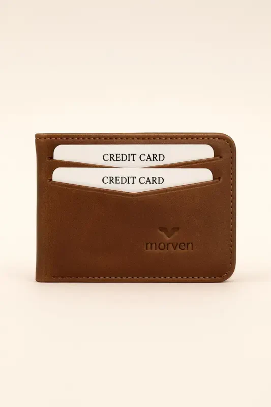 Modazone Men's BROWN 100% Leather Wallet Cardholder - 1