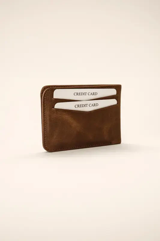 Modazone Men's BROWN 100% Leather Wallet Cardholder - 3