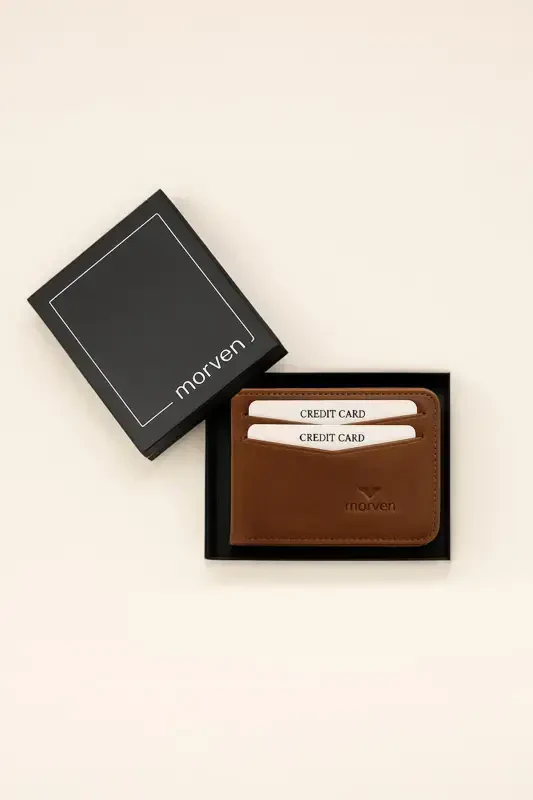 Modazone Men's BROWN 100% Leather Wallet Cardholder - 4