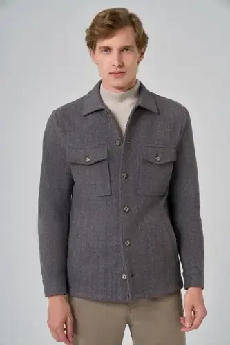 Modazone Men's COFFEE Worker Shirt Jacket - MORVEN (1)