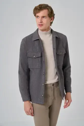 Modazone Men's COFFEE Worker Shirt Jacket - MORVEN (1)