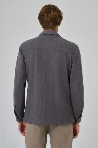 Modazone Men's COFFEE Worker Shirt Jacket - 5