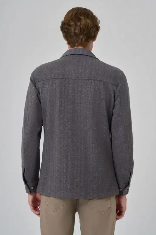 Modazone Men's COFFEE Worker Shirt Jacket - 5