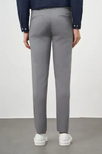 Modazone Men's Gray Chino Slim Fit Pants - 5
