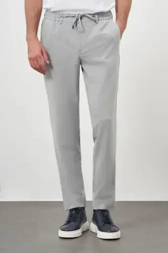 Modazone Men's Gray Polyviscose Trend Drawstring Jogger Slim Fit Sport Pants - MORVEN (1)