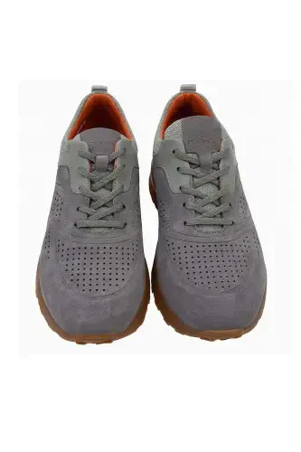 Modazone Men's Gray Seasonal Casual Leather Sneakers - MORVEN (1)