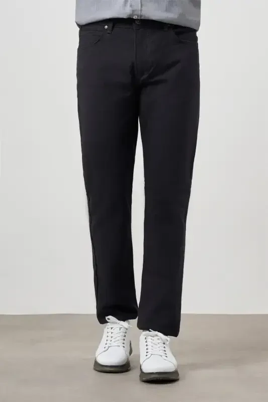 Modazone Men's Gray Seasonal Cotton 5 Pocket Dynamic Fit Jean Pants - MORVEN