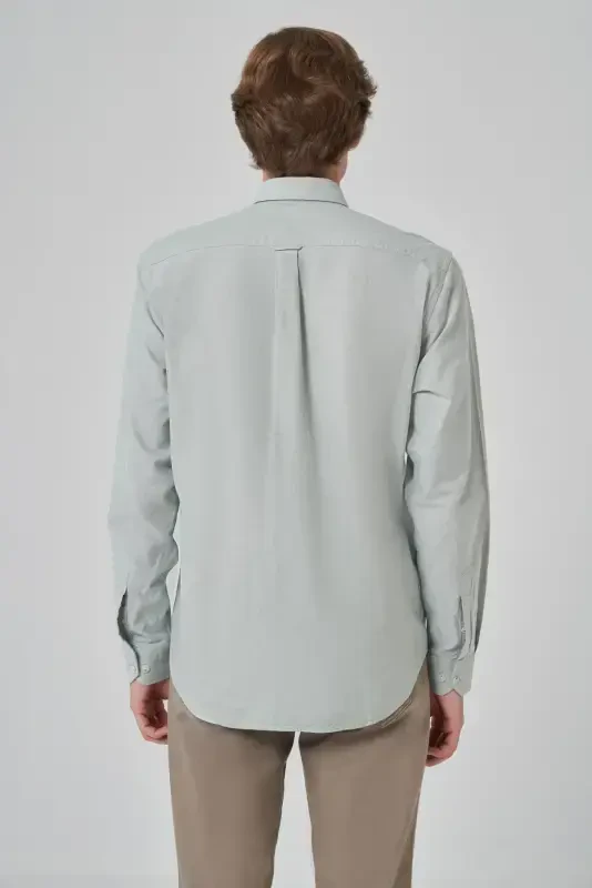 Modazone Men's Green Cotton Trend Dynamic Fit Shirt - 5