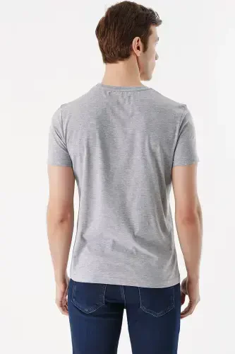 Modazone Men's Grimel Basic Plain 100% Cotton Crew Neck Dynamic Fit Relaxed Fit Short Sleeve T-Shirt - 6