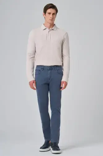 Modazone Men's Indigo Denim 5 Pocket Slim Fit Jean Denim Pants - MORVEN (1)