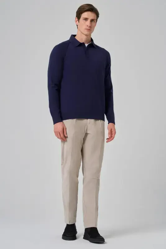 Modazone Men's Marine Trend Core Spun Polo Collar Dynamic Fit Comfort Fit Knitted T-shirt - 4