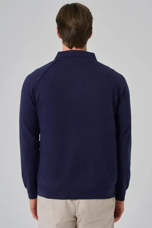 Modazone Men's Marine Trend Core Spun Polo Collar Dynamic Fit Comfort Fit Knitted T-shirt - 5