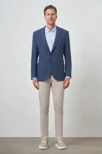 Modazone Men's Marine Woven Dynamic Fit Mono Collar Jacket - MORVEN (1)