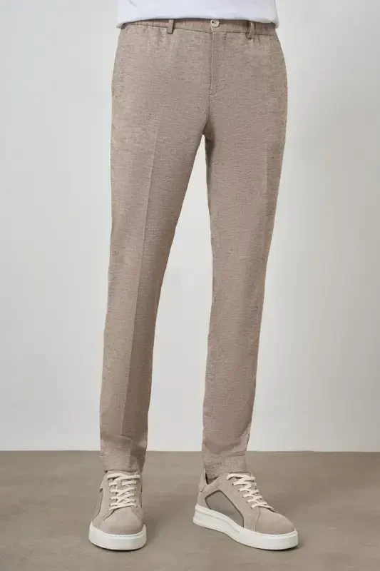 Modazone Men's Mink Trend Full Elastic Waistband Slim Fit Pants - 2