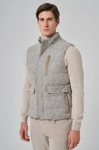 Modazone Men's Mink Trend Wool Dynamic Fit Padded Vest - 6