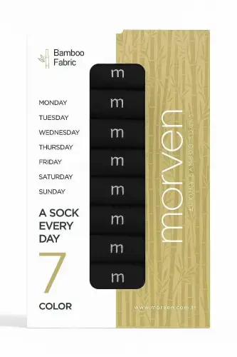 Modazone Men's Miscellaneous 7-Pack Bamboo Boxed Socks - 1