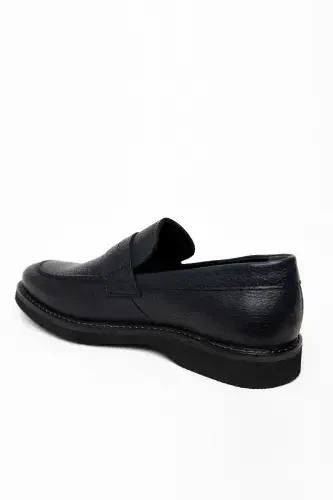 Modazone Men's Navy Blue Seasonal Aniline Eva Sole Shoe - 4