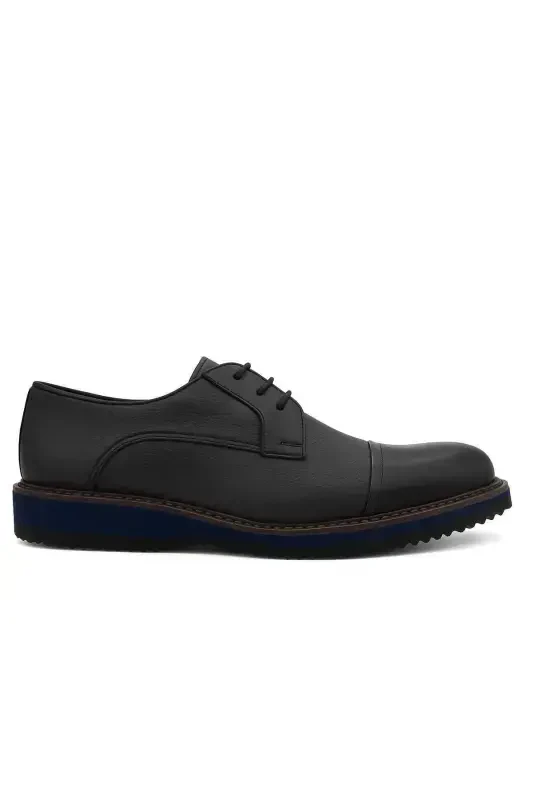 Modazone Men's Navy Blue Seasonal Aniline Eva Sole Shoes - 1