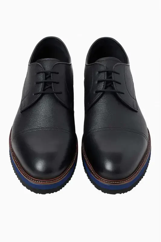 Modazone Men's Navy Blue Seasonal Aniline Eva Sole Shoes - 2