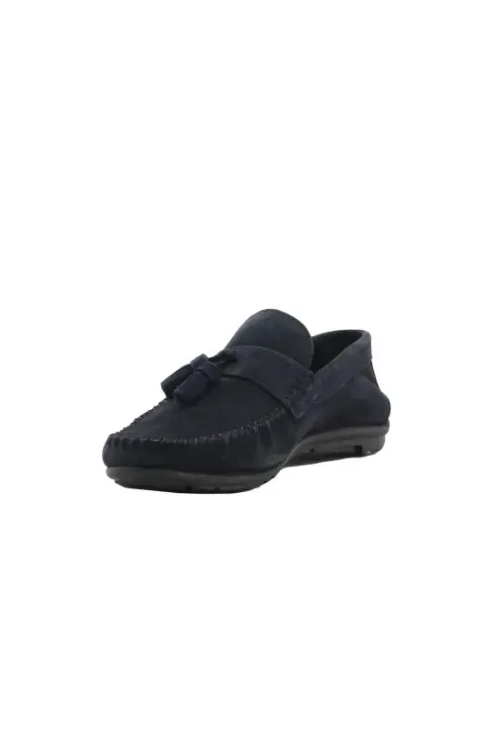 Modazone Men's Navy Blue Summer Casual Suede Shoes - 2