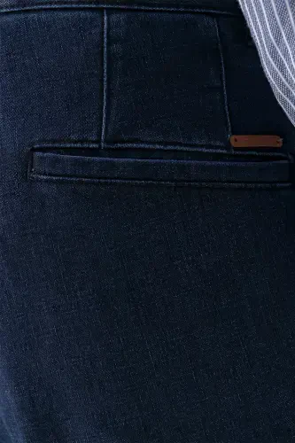 Modazone Men's Navy Cotton Side Pocket Dynamic Fit Chino Pants - 5