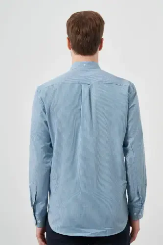 Modazone Men's Red Cotton Plaid Button-Down Collar Regular Fit Shirt - 4