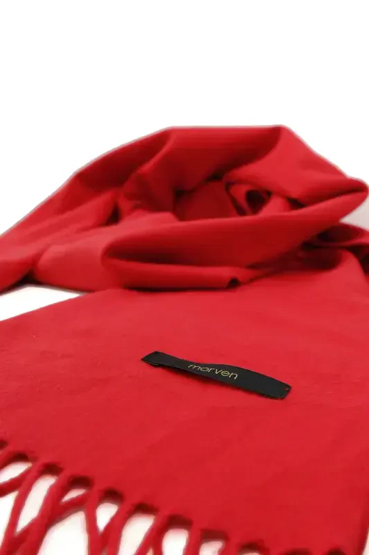 Modazone Men's Red Double-Sided Scarf - 4