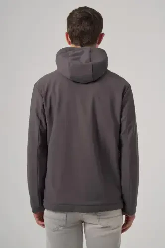 Modazone Men's Smoked Trend Reversible Hooded Coat - 4