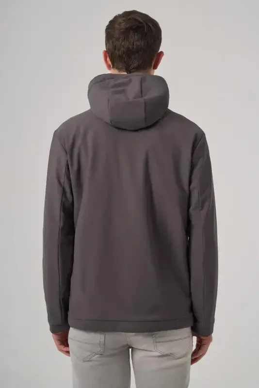 Modazone Men's Smoked Trend Reversible Hooded Coat - 4