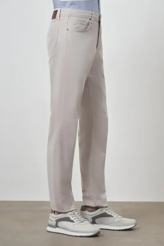 Modazone Men's Stone Cotton 5 Pocket Dynamic Fit Jean Denim Pants - 3