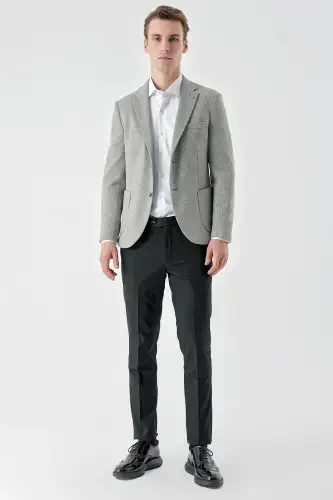 Modazone Men's Stone Knit Slim Fit Bag Pocket Mono Collar Sports Jacket - MORVEN (1)