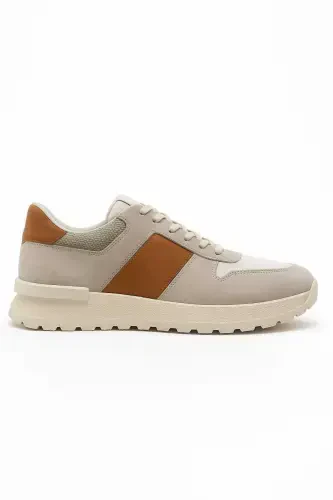 Modazone Men's Stone Seasonal Casual Leather Sneakers - 1