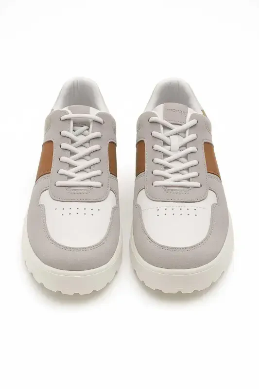 Modazone Men's Stone Seasonal Casual Leather Sneakers - 2