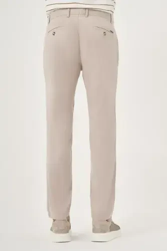 Modazone Men's Stone Summer Cotton Side Pocket Slim Fit Chino Pants - 5