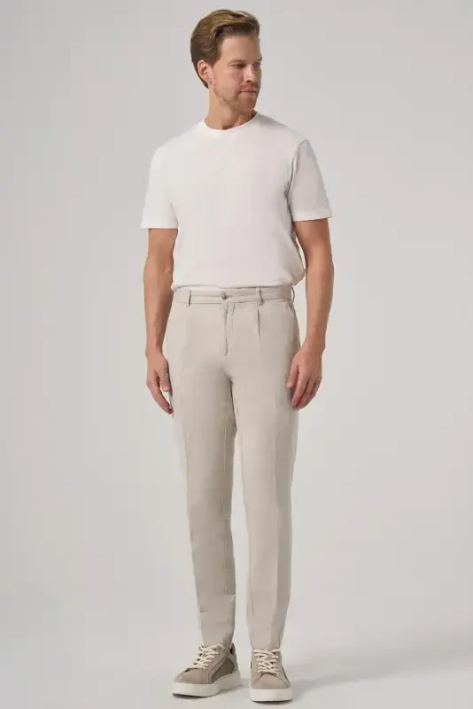 Modazone Men's Stone Trend Slim Fit Elastic Waistband Pants - 3