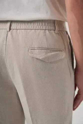 Modazone Men's Stone Trend Slim Fit Elastic Waistband Pants - 4