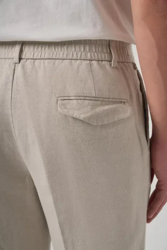 Modazone Men's Stone Trend Slim Fit Elastic Waistband Pants - 4