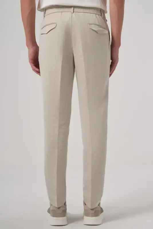 Modazone Men's Stone Trend Slim Fit Elastic Waistband Pants - 5