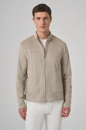Modazone Men's Stone Trend Spring Dual-Sided Suede Jacket - 3