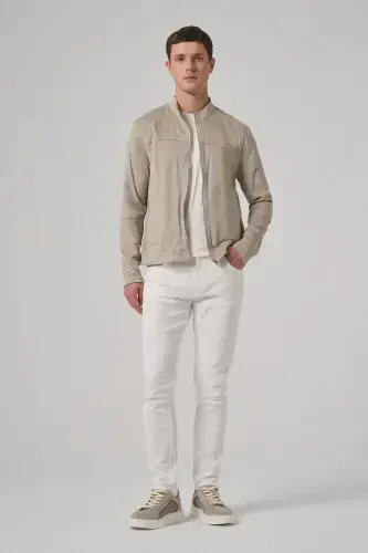 Modazone Men's Stone Trend Spring Dual-Sided Suede Jacket - 6