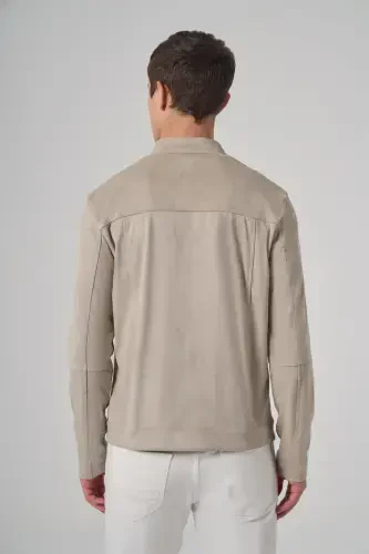 Modazone Men's Stone Trend Spring Dual-Sided Suede Jacket - 8