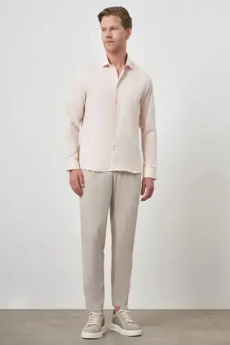 Modazone Men's Teal Slim Fit Italian Collar Shirt - MORVEN (1)