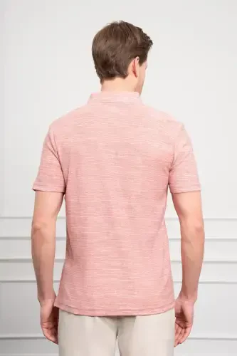 Modazone Men's Tile Trend Apache Collar Dynamic Fit Short Sleeve Shirt - 5