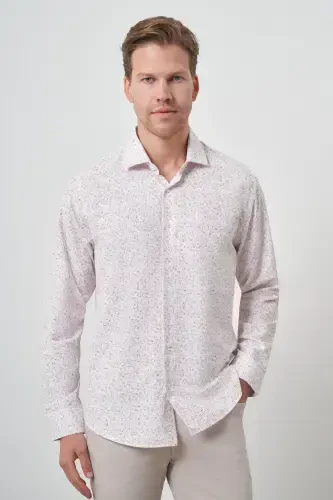 Modazone Men's Tile Trend Dynamic Fit Italian Collar Shirt - 3