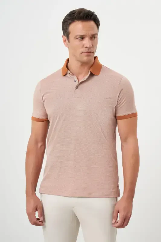 Modazone Men's Tile Trend Polo Collar Dynamic Fit T-Shirt - 3