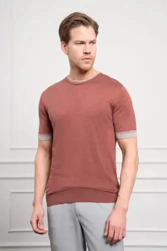 Modazone Men's Tile Trend Polo Neck Dynamic Fit Relaxed Fit T-Shirt - 3