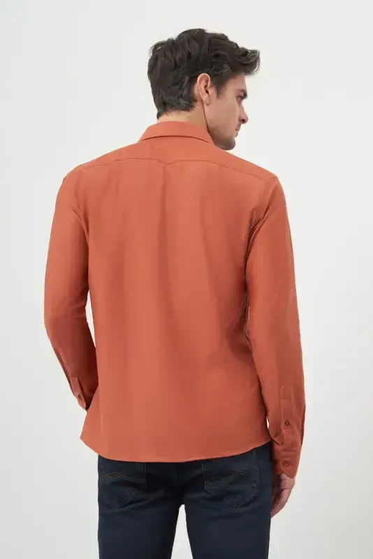 Modazone Men's Tile Trend Slim Fit Italian Collar Shirt - 5