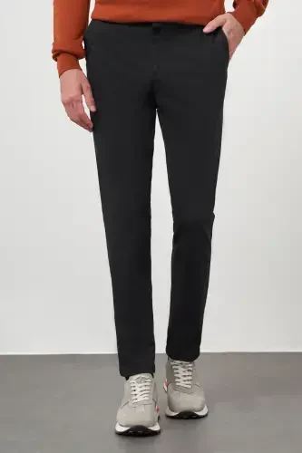 Modazone Мужские Черные Чинос Slim Fit Брюки - 3