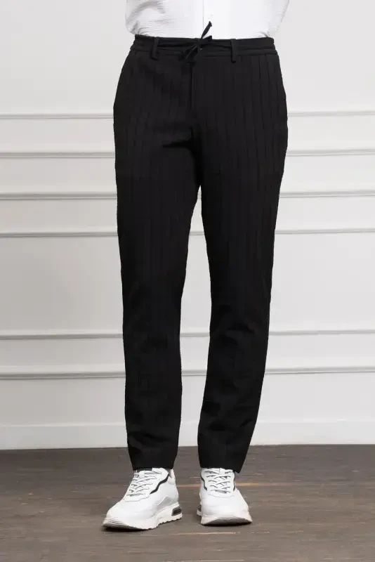 Modazone Мужские Черные Поливискозные Джоггеры Dynamic Fit Свободного Кроя Брюки - 1